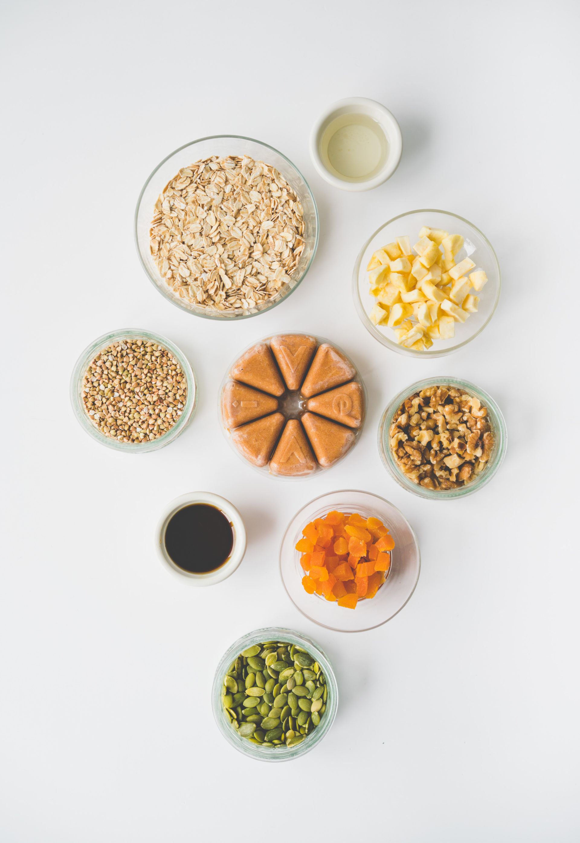 Les ingrédients pour notre recette de granola maison santé