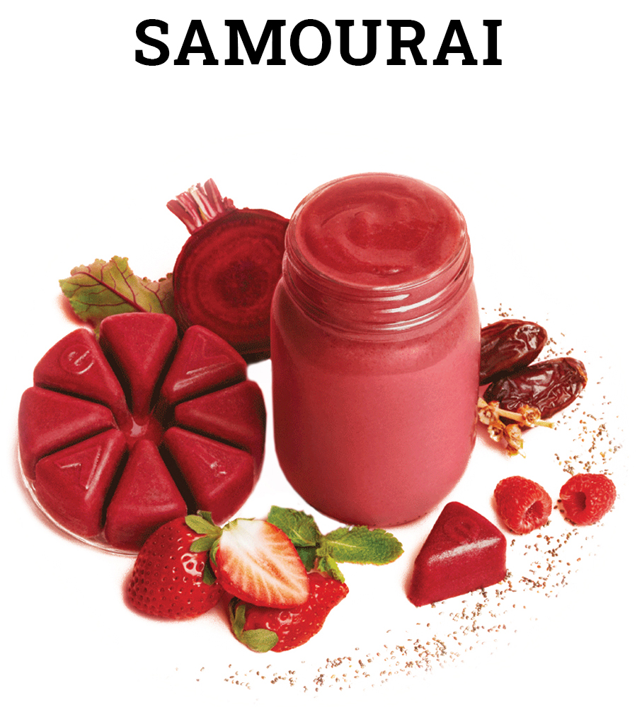 evive, evive smoothie, samourai, red smoothie