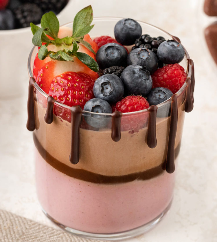 Vegan Chocolate & Berry Mousse